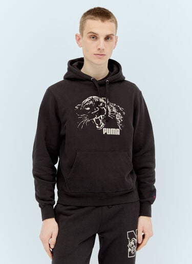 Puma x Noah ロゴプリント フード付きスウェットシャツ ブラック pun0156003
