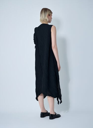 Issey Miyake Wrinkled And Twisted Dress Black ism0261002