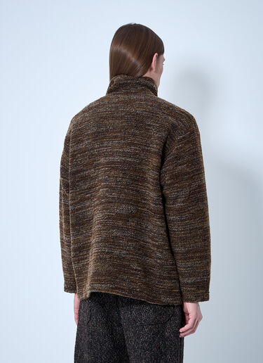 Engineered Garments Zip-Up Sweater Brown egg0154009