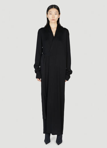 Balenciaga Wrap Dress Black bal0251002