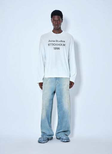LN-CC® - Acne Studios: 1996 Logo T-Shirt - White Acne Studios 1996 Logo T-Shirt White acn0365003