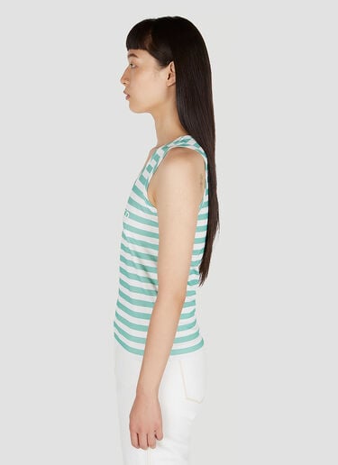 Moncler Striped Tank Top Green mon0252042