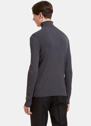 Aiezen Wool-Blend Turtleneck Sweater Grey aie0120009