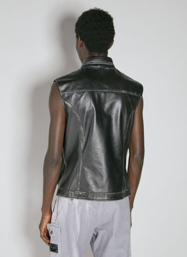Leather Biker Vest Dolce & Gabbana Leather Biker Vest Black dol0153003