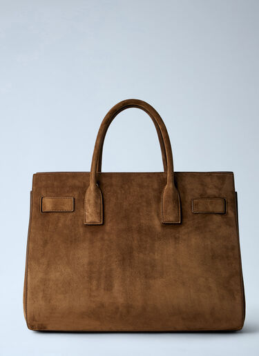 Saint Laurent サック・ド・ジュール スエード ハンドバッグ ブラウン sla0263094