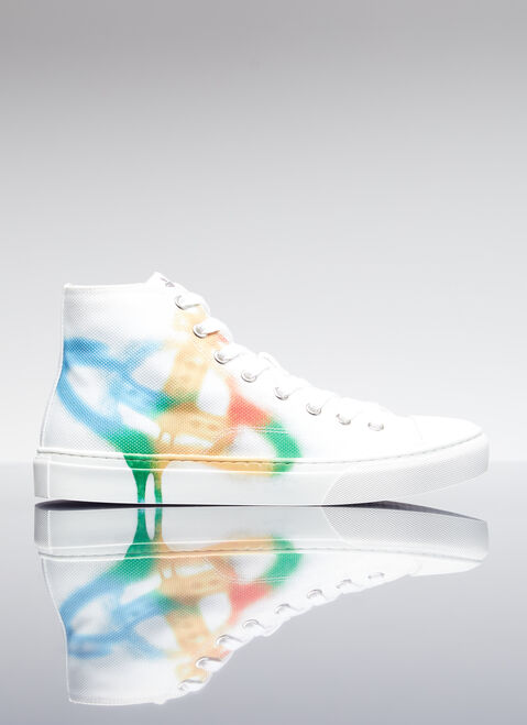 Balenciaga Plimsoll High Top Sneakers White bal0253073