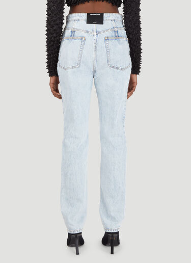 Alexander Wang Stacked Corset Jeans Blue awg0245046