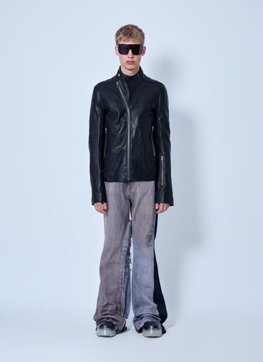LN-CC® - Rick Owens: Leather Release Jacket - Black Rick Owens Leather Release Jacket Black ric0165049