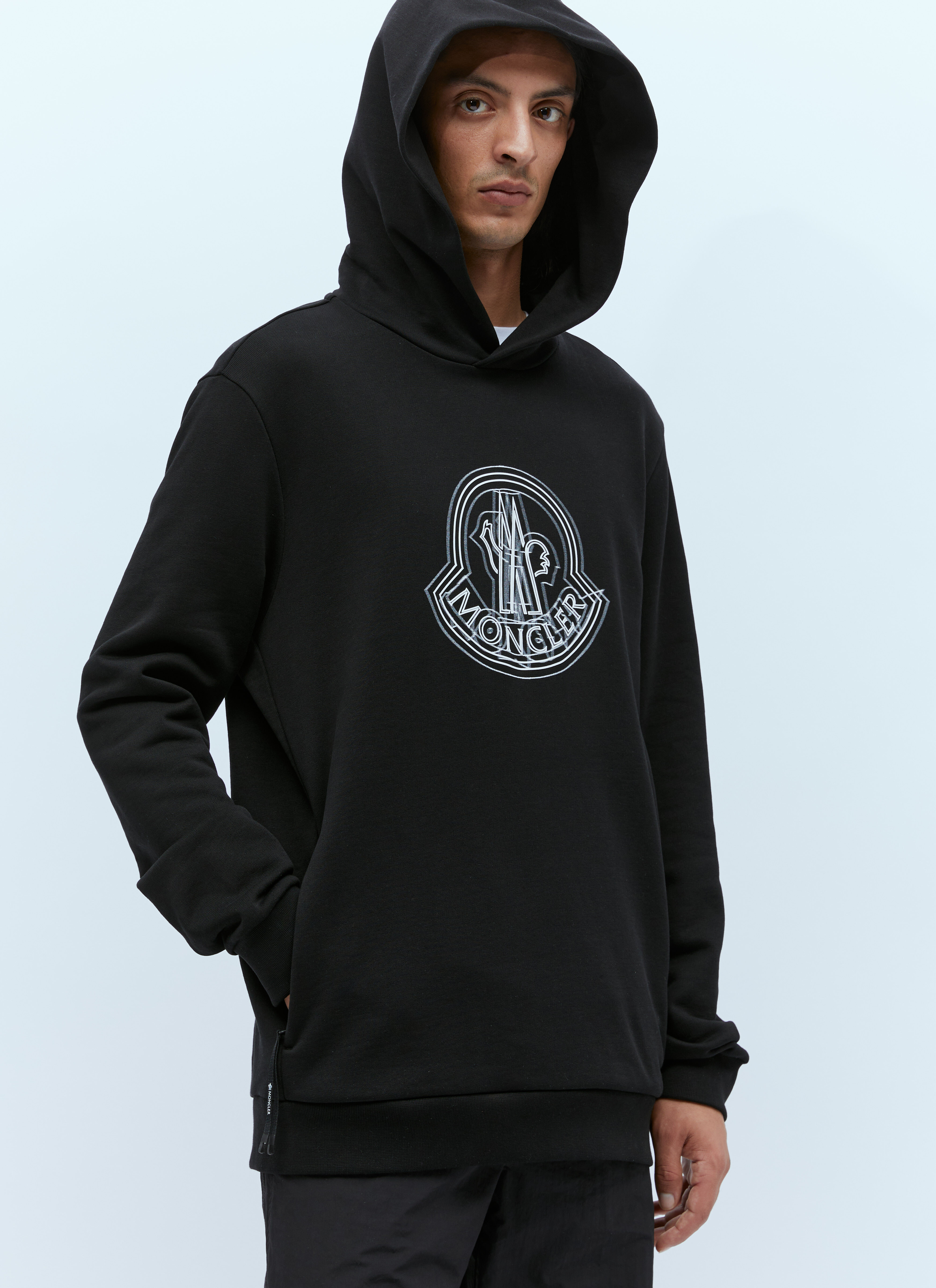 Moncler fleece hooded hotsell pullover