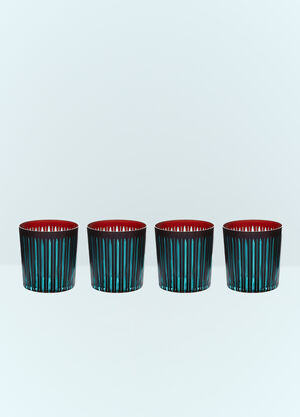 L'Objet Set Of Four Prism Cocktail Glasses Gold wps0644163