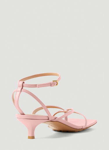 Bottega Veneta Stretch Strap Kitten Heel Sandals Pink bov0251074