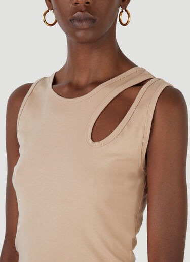 Wynn Hamlyn Tear Drop Jersey Tank Top Beige wyh0246004