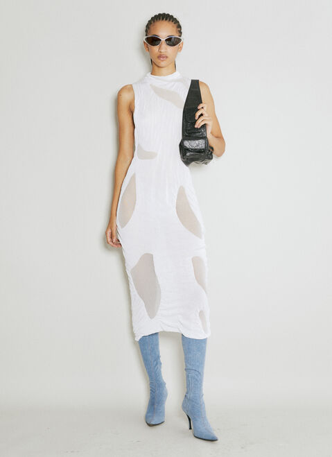 DI PETSA Wetlook Knit Midi Dress Black dip0254006
