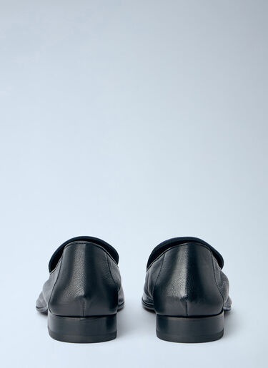 LN-CC® - Dries Van Noten: Leather Loafers - Black Dries Van Noten Leather Loafers Black dvn0165030