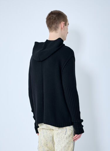 Rick Owens Cashmere Zip-Up Sweater Black ric0159024