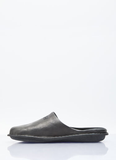 Comme des Garçons Homme x VIBAe Leather Slip-On Shoes Black chv0156001
