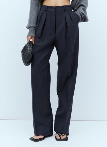 Sportmax 울 테일러드 팬츠 블루 spx0254006