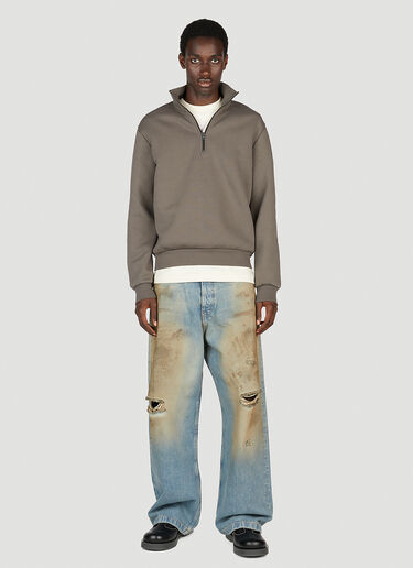 Acne Studios 正面拉链运动衫 灰色 acn0153020