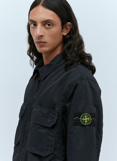 Stone Island Compass Patch Lightweight Jacket Black sto0154004