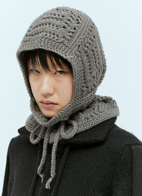 Lemaire Textured Stitch Hood Blue lem0254004