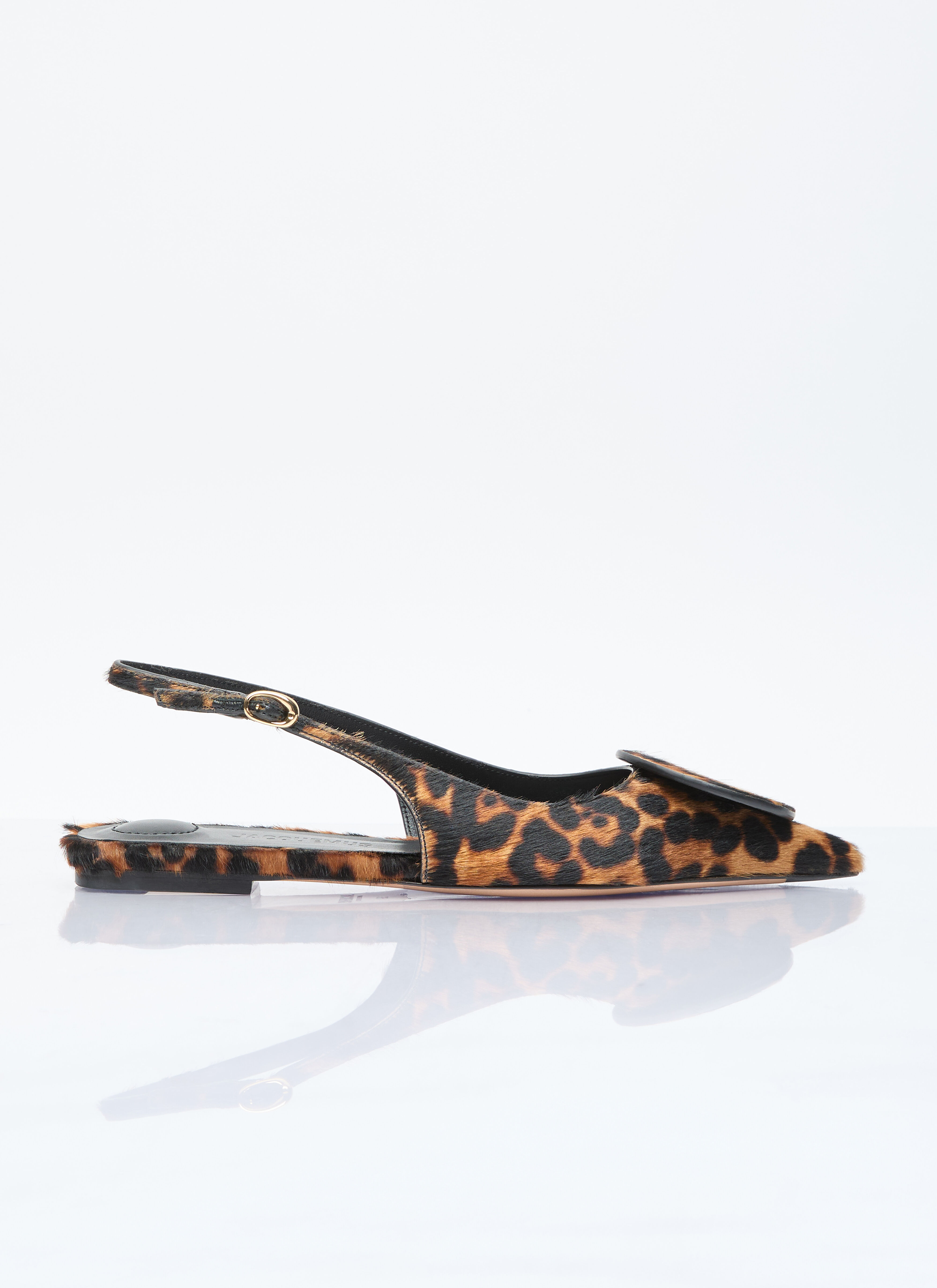 Leopard discount slingback flats