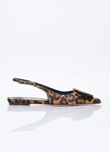 Jacquemus Les Slingbacks Duelo Flats Brown jac0256046