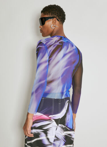 Mesh Long Sleeve Top Gerrit Jacob Mesh Long Sleeve Top Purple gjb0154005