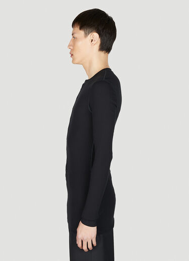 Dolce & Gabbana Henley Long Sleeve Top Black dol0152008