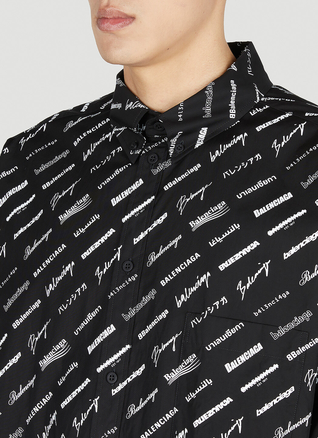 Balenciaga shirt logo print cheap