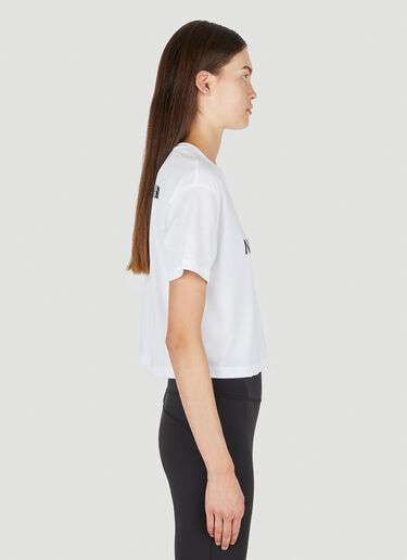 The North Face ロゴプリントクロップドTシャツ ホワイト tnf0250006