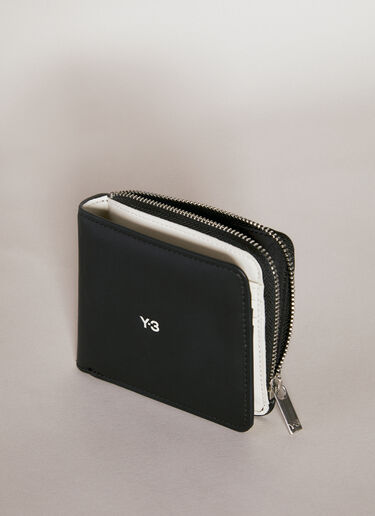 Logo Bi-Fold Leather Wallet Y-3 Logo Bi-Fold Leather Wallet Black yyy0354025