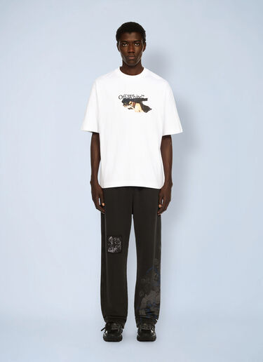 Paint Arrow Skate Logo T-Shirt Off-White Paint Arrow Skate Logo T-Shirt White ofw0162025