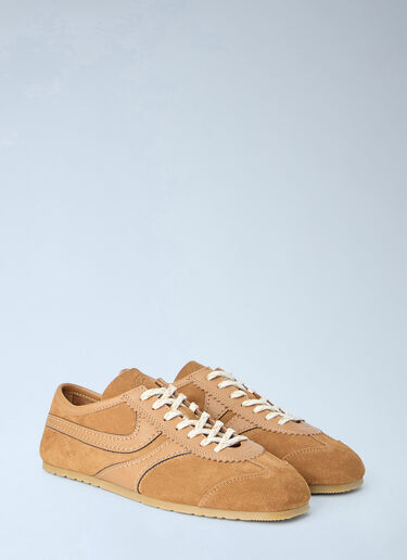LN-CC® - Dries Van Noten: Suede Panel Sneakers - Beige Dries Van Noten Suede Panel Sneakers Beige dvn0264051