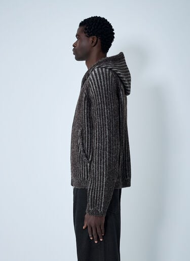 Level Hood Zip-Up Sweatshirt Our Legacy Level Hood Zip-Up Sweatshirt Brown our0163004