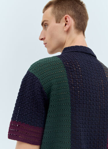 thisisneverthat® Block Crochet Shirt Navy tsn0156010