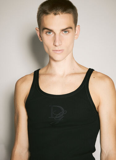 Dolce & Gabbana 徽标刺绣背心  黑色 dol0158002