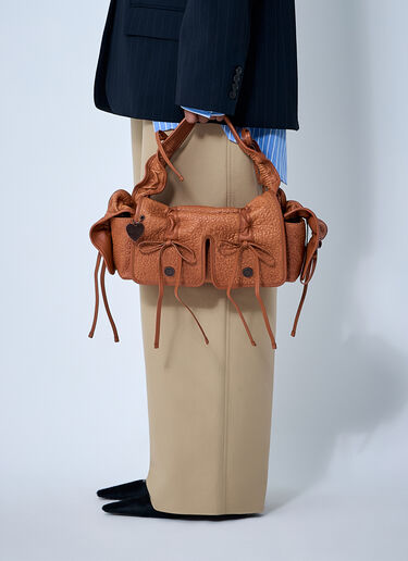 Multipocket Grained Leather Shoulder Bag Acne Studios Multipocket Grained Leather Shoulder Bag Brown acn0262002