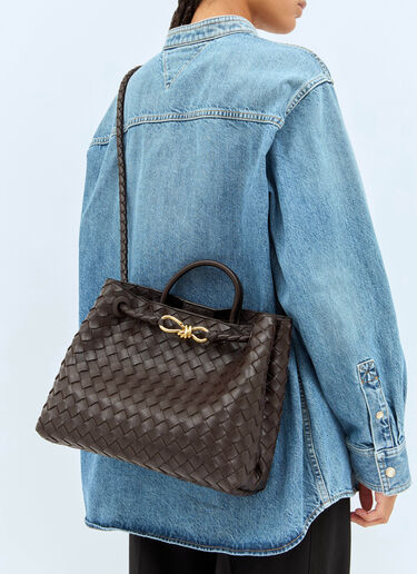 Bottega Veneta 中号 Andiamo 手提包 棕色 bov0254060