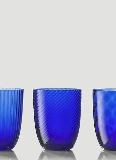 NasonMoretti Set of Six Idra Water Glass Blue wps0644542