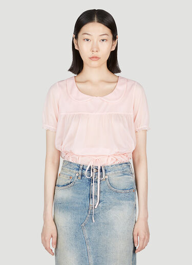 Maison Margiela Sheer Bodysuit Pink mla0253001