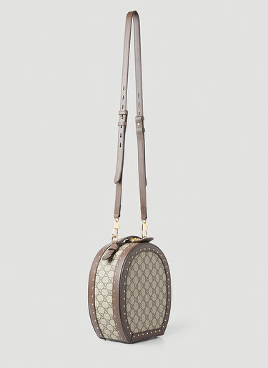 Gucci GG Supreme Trunk 单肩包 棕色 guc0247223