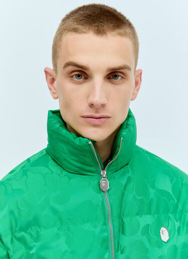 A BATHING APE® Camo Puffer Down Jacket Green aba0154009