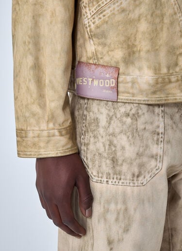 Vivienne Westwood Denim Zip Jacket Beige vvw0164010