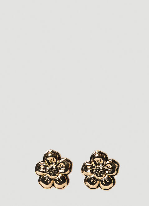 Kenzo Boke Flower Earrings Purple knz0253005