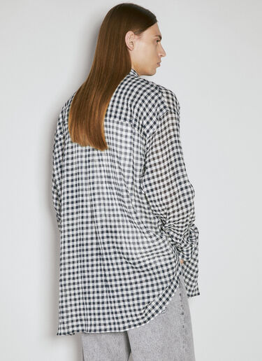 Our Legacy Darling Check Shirt Black our0155002