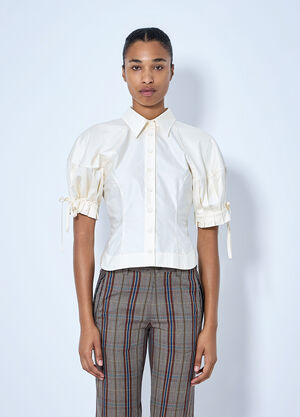 Vivienne Westwood Cotton Poplin Shirt Cream vvw0265009