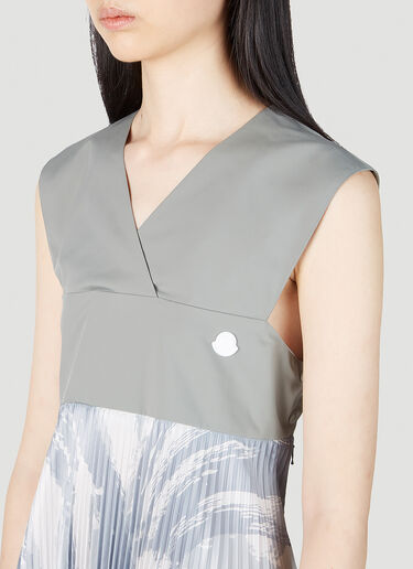 Pleated Dress 4 Moncler Hyke Pleated Dress Grey mhy0251005