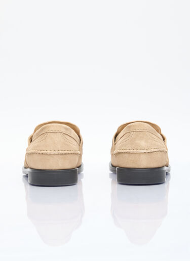 Miu Miu 빛바랜 스웨이드 로퍼 베이지 miu0256047