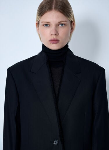 TOTEME Raw Lapel Jacket Black tot0261072