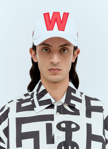 Walter Van Beirendonck W Baseball Cap White wlt0156021